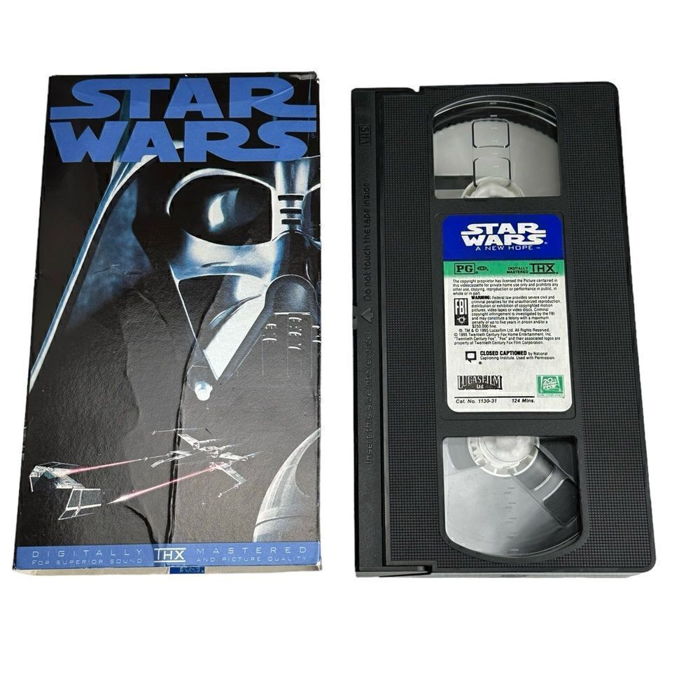 Star Wars Trilogy 3 VHS Lot New Hope, Emperor Strikes Back & Return of the Jedi - Picture 5 of 8